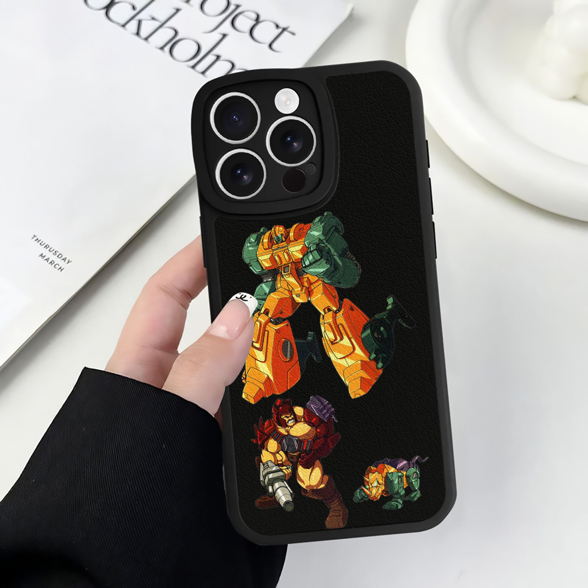 （画像用）  【iPhone 16シリーズ対応】シリコンスマホケース（レザー調） 材質：シリコン